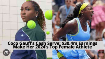 Coco Gauff Becomes Highest-Paid Female Athlete of 2024 with USD 30.4 Million Earnings