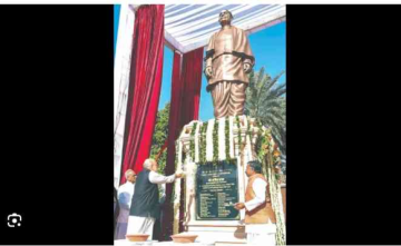 Amit Shah Unveils 11-ft Sardar Patel Statue in Jodhpur