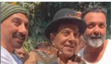 Dharmendra Celebrates 89th Birthday with Sunny and Bobby