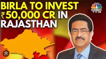 Aditya Birla Group announces Rs 50,000 crore investment plan for Rajasthan.