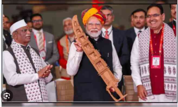 Rajasthan Artist Crafts Sandalwood Sword for PM Modi Honoring Maharana Pratap's Valour