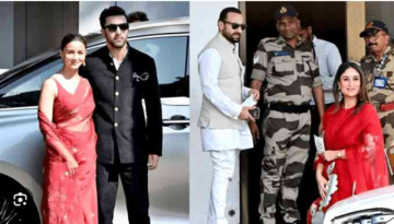 Alia Bhatt and Kareena Kapoor Twin in Red for PM Modi Meeting with Ranbir Kapoor and Saif Ali Khan