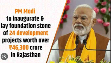 PM Modi to Launch 24 Rajasthan Projects Worth ₹46,300 Crore