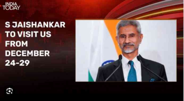 S. Jaishankar to Visit US from December 24 to 29