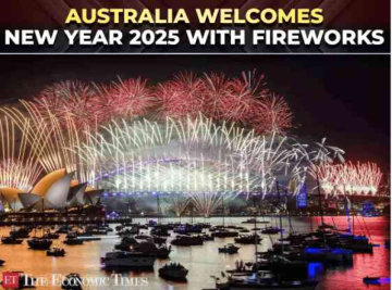 Australia Rings in New Year with Fireworks at Sydney Opera House