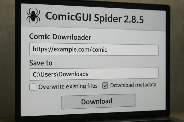 ComicGUISpider version 2.8.5 faces loading issues potentially due to browser or network settings.