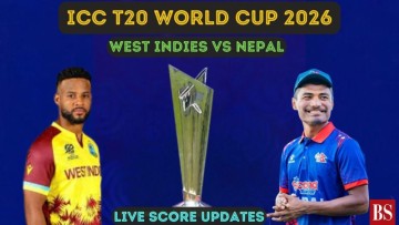 West Indies and Nepal compete for Super 8 qualification in T20 World Cup 2026 match.