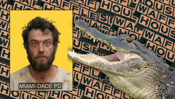 Florida man taken into custody for attempting to baptize an alligator at Waffle House.