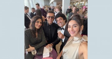 Farhan Akhtar celebrates the remarkable BAFTA victory of the film Boong with enthusiasm.