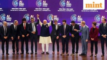India's prominent position in AI development highlighted during the New Delhi international summit event.