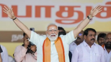 Prime Minister Modi emphasizes commitment to developing Tamil Nadu during project inauguration ceremony.