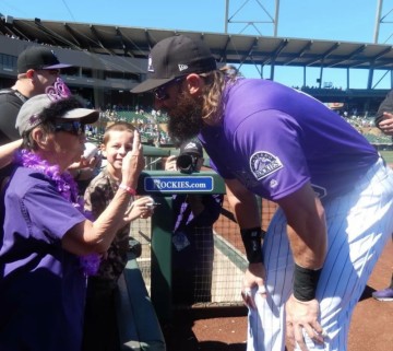 Mabel Miyasaki, celebrated Rockies superfan, inspiring others through her vibrant life and spirit.