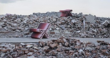 Innovative 3D Printed Street Furniture Utilizes Recycled Materials from Demolished Urban Villages.