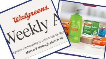 Walgreens announces special promotions and discounts available from March 8 to March 14.