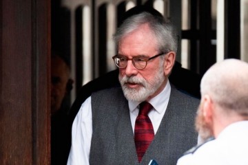 Gerry Adams attends London High Court for civil trial regarding alleged bombings involvement.