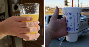 Creative and humorous methods to hold your drink could spark entertaining conversations at gatherings.