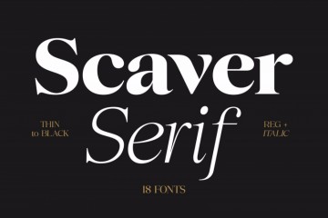Discover the Scaver Font: A Luxury Typeface for Elegant and Impactful Designs and Creations.