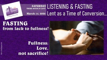 Lenten Reflection Emphasizes Transition from Lack to Abundance in Love and Faith Practices