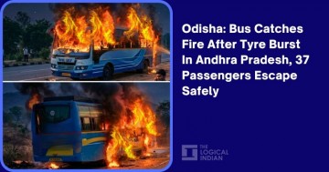 Bus in Andhra Pradesh Catches Fire Following Tyre Burst, 37 Passengers Manage to Escape Safely