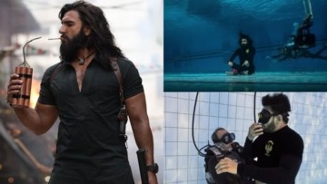 Ranveer Singh captivates fans with commitment showcased in underwater sequence BTS video from Dhurandhar 2