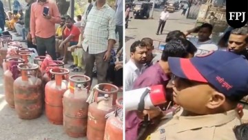 LPG Crisis Unfolds in Navi Mumbai as Residents Line Up at Sanpada Gas Agency Amid