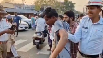 Drunk man hijacks APSRTC bus, drives into vehicles and shops in Visakhapatnam