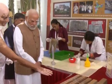 Prime Minister Modi inaugurates the Samrat Samprati Museum at Koba Tirth to celebrate Mahavir Jayanti.