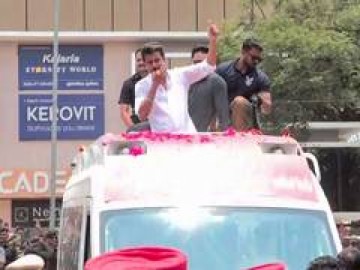 TVK chief Vijay holds massive roadshow in Saidapet area ahead of TN assembly polls