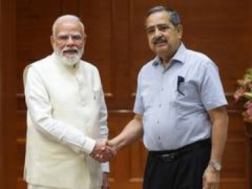 New NITI Aayog Vice Chairman Ashok Lahiri meets PM Modi a day after appointment