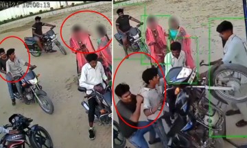 Petrol Pump Stunt Turns Dangerous: Youth Crashes Bike While Trying to Impress Girls, CCTV Video Viral