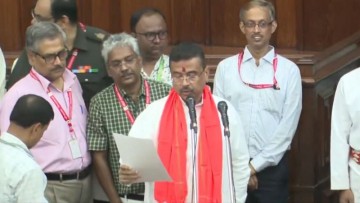 West Bengal CM Suvendu Adhikari Takes Oath As MLA In Legislative Assembly Amid BJP's Landslide Victory