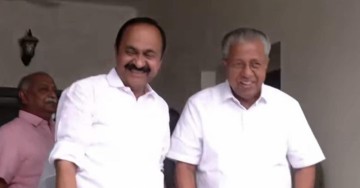 CM-designate V D Satheesan visits former CM Pinarayi Vijayan at his residence