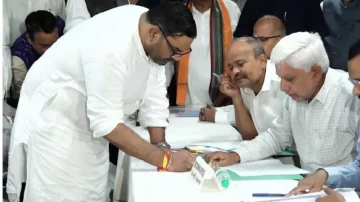 Odisha: Debashish Samantaray Files Nomination For RS Bypoll As BJP Candidate