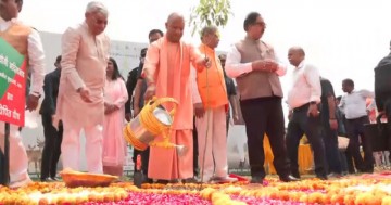 UP CM Yogi Adityanath plants sapling on World Environment Day and his 54th Birthday