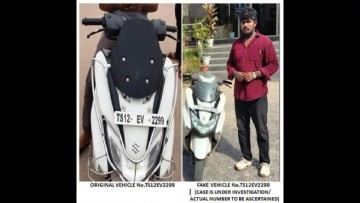 Hyderabad man held for using fake number plate on vehicle