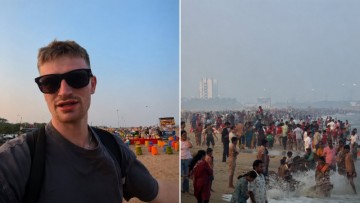 British tourist expected one thing at Chennai's Marina Beach, saw another