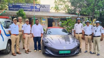 Man booked for allowing minor son to drive luxury car on ORR
