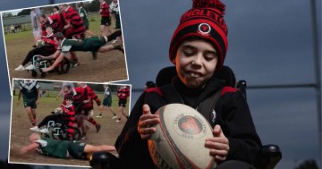 Oliver was in his wheelchair on the sideline. What happened next will melt your heart