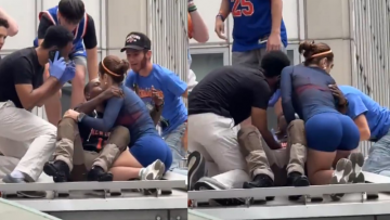 Awkward Scenes! Fan's Attempt To Kiss Woman Goes Viral At New York Knicks Championship Parade