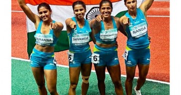 India win women's 4x100m gold at Asian Relays Championships 2026