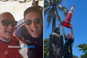 Tartan Army given green light to put cones on Miami statues after crack down
