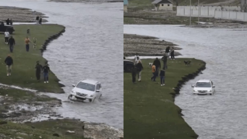 Tourist Drives Fortuner Through Jhelum River; Internet Calls Out Stunt: Jail The Driver