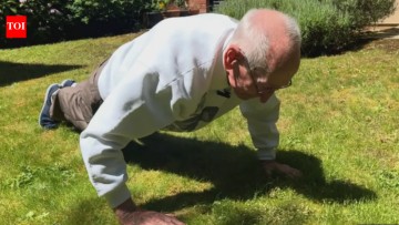 98-Year-Old Maintains Daily Routine of 40 Press-Ups