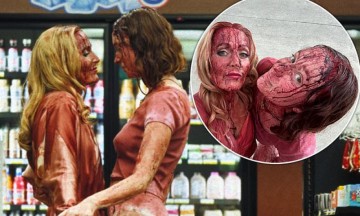 Gillian Anderson shares blood-soaked photos from her queer slasher