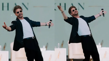 Shah Rukh Khan recreates iconic DDLJ pose at Mangaluru event