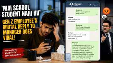 Manager Asked For A Doctor's Prescription, Gen Z Employee's "Mai School Student Nahi Hu Sir" Reply Has Internet Taking Sides