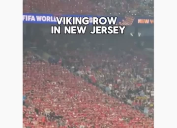 Norway Fans Stage Viral Viking Row During World Cup Win