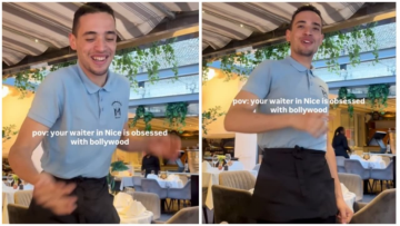 French Waiter Breaks Into Bhangra, Sings 'Tujh Mein Rab Dikhta Hai' While Serving Indian Tourists, Wins Hearts