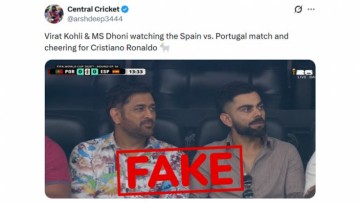Did MS Dhoni, Virat Kohli Attend Portugal vs Spain FIFA World Cup 2026 Match? Fact Check Finds Claim Fake