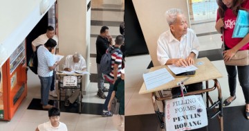 Meet The 87-Year-Old Uncle Who Helps People Fill Out Forms At Kompleks KDN Jalan Duta